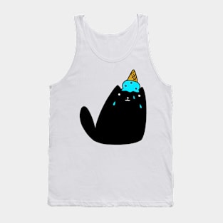 Icecream Black Cat Tank Top